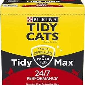 Purina Tidy Cats Clumping Litter 38 lb - Max Odor Control for Multi-Cat Homes