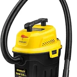 STANLEY 3 Gallon Wet Dry Vacuum - 3 Peak HP Shop Vac for Car & Home Cleaning