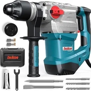 ENEACRO 1-1/4" SDS-Plus 13 Amp Heavy Duty Rotary Hammer Drill with Safety Clutch