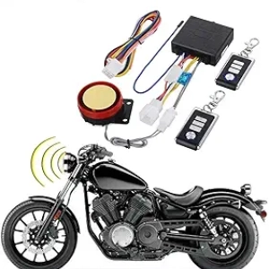 DC 12V Motorcycle Anti-Theft Alarm System with Remote Control & Engine Start