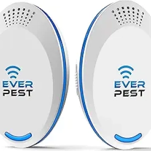 Ultrasonic Pest Repellent 2-Pack 2025 - Indoor/Outdoor Pest Control for Roaches, Rats, Fleas & Mosquitos