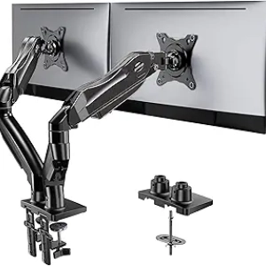 HUANUO Dual Monitor Stand - Fully Adjustable 13-32" Mount with VESA 75x75/100x100