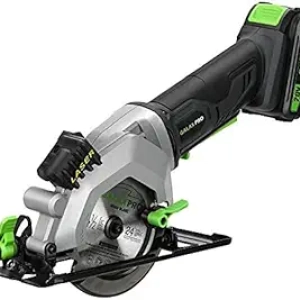 GALAX PRO Mini Circular Saw 20V - 4.5" Cordless with Laser Guide & 2 Blades