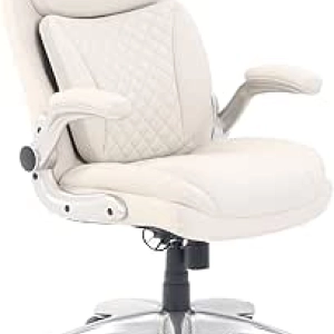 Amazon Basics Ergonomic Executive Office Chair with Lumbar Support & Flip-up Armrests