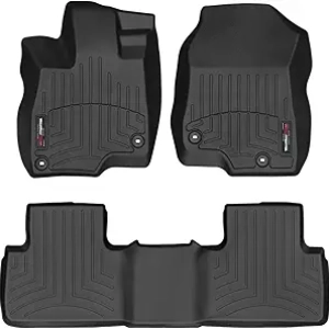 WeatherTech Custom Fit FloorLiners for Acura RDX 2019-2026 | 1st & 2nd Row Black