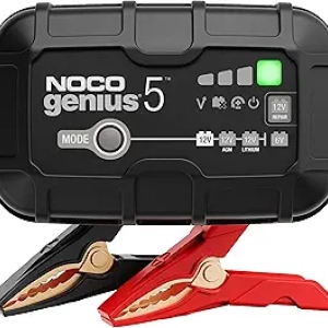 NOCO GENIUS5 5A Smart Battery Charger for 6V/12V Lead-Acid & Lithium Batteries
