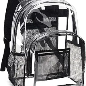 Vorspack Clear Backpack Heavy Duty | Transparent PVC Backpack for College & Work