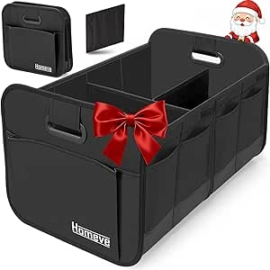 Homeve Car Trunk Organizer - Collapsible Storage with Reinforced Handles & Waterproof Design