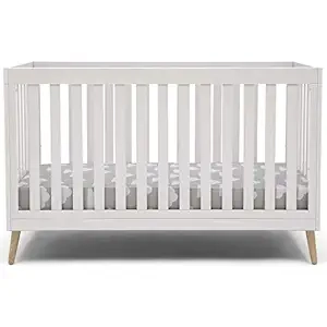 Delta Children Essex 4-in-1 Convertible Crib - Bianca White | Safe & Stylish Baby Bed