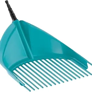 Gardena Combisystem Shovel Rake 36.5cm - 3-in-1 Garden Tool for Leaves & Waste
