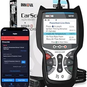 Innova 5210 OBD2 Scanner with Battery Tester & Live Diagnostics