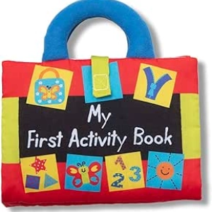 Melissa & Doug Soft Activity Book for Babies & Toddlers - Montessori Learning Toy