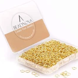 5mm Gold Jump Rings for Jewelry Making - 300 Pcs Open Jump Rings