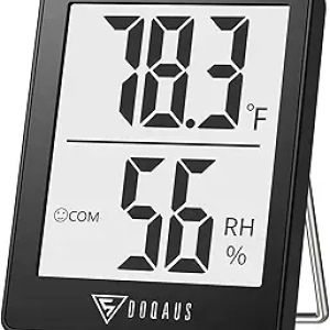 DOQAUS Digital Hygrometer Thermometer - Indoor Temperature & Humidity Monitor with 5s Fast Refresh