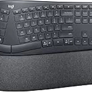 Logitech Ergo K860 Wireless Ergonomic Keyboard | Split Design & Memory Foam Wrist Rest