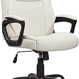 Amazon Basics Puresoft PU Padded Mid-Back Office Chair with Adjustable Height
