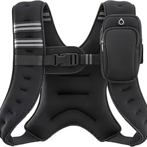 ZELUS Weighted Vest 6-30lb | Adjustable Weight Vest for Men & Women with Reflective Strips