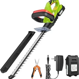 VIVOSUN 20" Cordless Hedge Trimmer - 20V Dual-Action Laser Blade Bush Trimmer