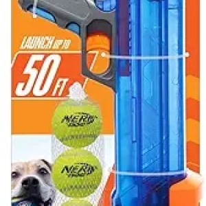 Nerf Dog Tennis Ball Blaster - Launches Up to 50 ft | Dog Fetch Toy for All Breeds