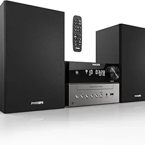Philips Bluetooth Stereo System with CD Player & FM Radio - 15W Home Audio