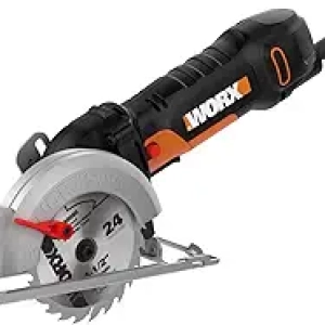 Worx WX439L 4.5" Electric Compact Circular Saw - One-Hand Operation & 2" Cutting