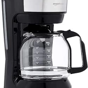 Amazon Basics 12-Cup Drip Coffee Maker - Stainless Steel with Reusable Filter
