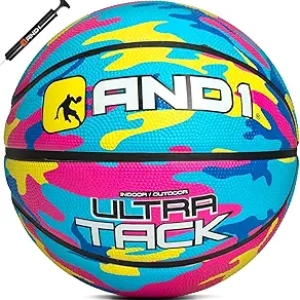 AND1 Ultra Grip Basketball Size 7 - Official Regulation Ball for Indoor & Outdoor Play