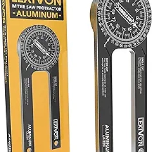 LEXIVON 7-Inch Aluminum Miter Saw Protractor | Precision Laser Engraved Angle Finder (LX-230)