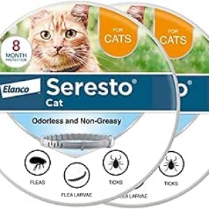 Seresto Cat Flea & Tick Collar - 8 Month Protection (Pack of 2)