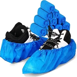 100 Pack Disposable Shoe Covers - Waterproof Non-Slip Boot Protectors