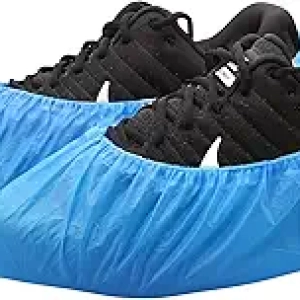 Disposable Shoe Covers Non-Slip Waterproof - 50 Pairs CPE Booties for Men & Women