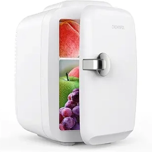 CROWNFUL Mini Fridge 4L Portable Cooler & Warmer - Skincare, Cosmetics & Beverage
