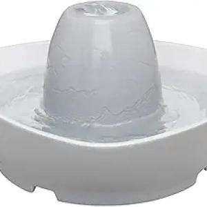 PetSafe Ceramic Pet Fountain 60 oz - Quiet Water Fountain for Cats & Small Dogs