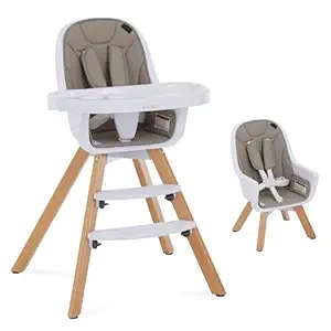 Evolur Zoodle 3-in-1 Convertible High Chair | Award-Winning Baby & Toddler Feeding Chair
