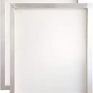 Professional Aluminum Silk Screen Printing Screens 20x24 Inch - 110 White Mesh (2 Pack)