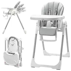 KÜB 3-in-1 Foldable Baby High Chair - Adjustable High Chairs for Infants & Toddlers
