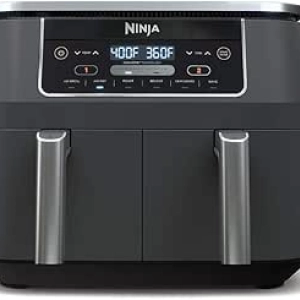 Ninja DZ201 Foodi 8-Quart DualZone Air Fryer - 6-in-1 Dual Basket Cooker