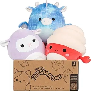 Squishmallows Original Mystery 3-Pack 8-Inch Plush Toys | Official Jazwares