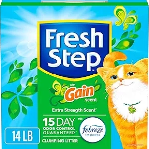 Fresh Step Clumping Cat Litter with Febreze - 14 lb Low-Dust Formula