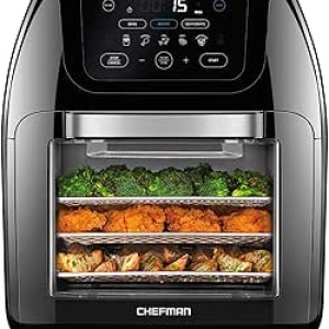 CHEFMAN 10L Digital Air Fryer + Rotisserie & Convection Oven - 17 Presets