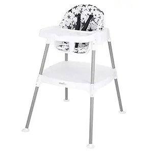 Evenflo Eat and Grow 4-in-1 Convertible High Chair - Pop Star White