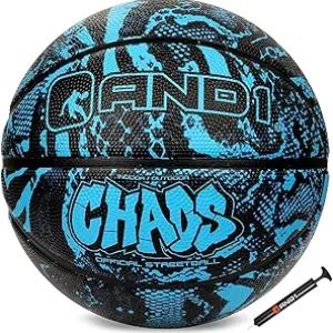 AND1 Chaos Official Size 7 Basketball | Indoor/Outdoor Rubber Ball