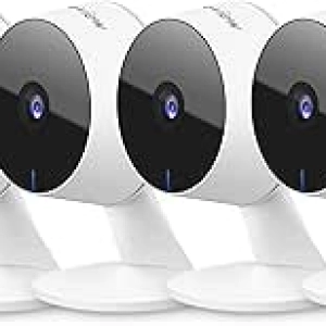 LaView 4-Pack 1080P Wi-Fi Security Cameras Indoor - Motion Detection, Night Vision & Alexa Compatible