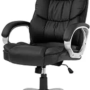 FDW Ergonomic High Back Office Chair with Lumbar Support - Executive PU Leather Desk Chair