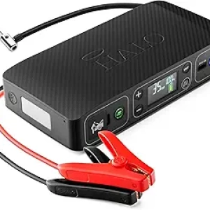 HALO Bolt Air Jump Starter & Air Compressor - 58.8Wh Power Bank with LED Light