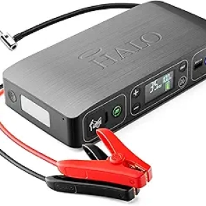 HALO Bolt Air Jump Starter & Air Compressor | 58.8Wh Power Bank with LED Light