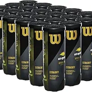 WILSON US Open Tennis Balls - Extra Duty 24 Can Case (72 Balls)