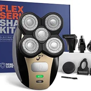 Freebird FlexSeries Electric Head & Body Hair Shaver - Cordless Wet/Dry Razor for Men