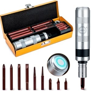 3/8" Manual Impact Driver Set with Screw Extractor - S2 Steel Bits