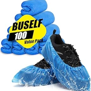 Disposable Shoe Covers Non-Slip (50 Pairs) - Waterproof & Recyclable